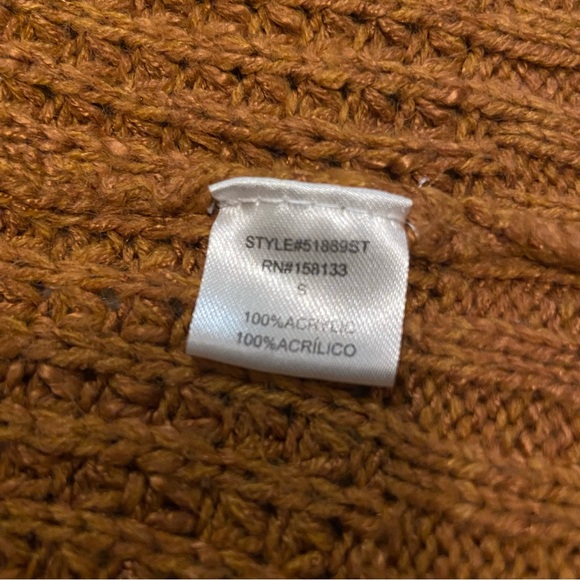 Pink Clover Burnt Orange Long Knit Cardigan - Picture 6 of 6